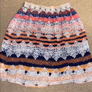 Christopher & Banks Large Midi Skirt